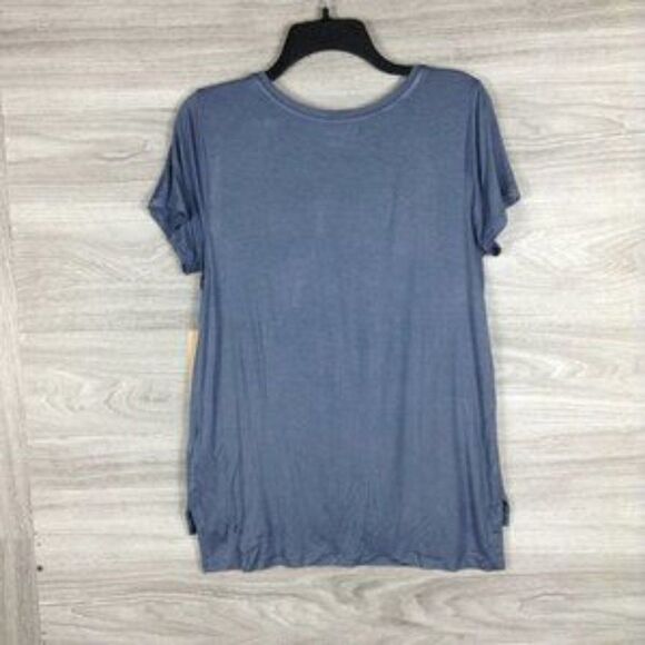 Halogen New Step Hem Crew Neck T-Shirt - Picture 3 of 7